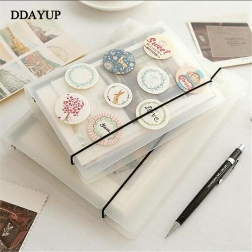 A5/A6/A7 PVC Notebook Accessory Sheet Shell Office School Stationery Transparent Concise 6 Holes Binder Planner Cover