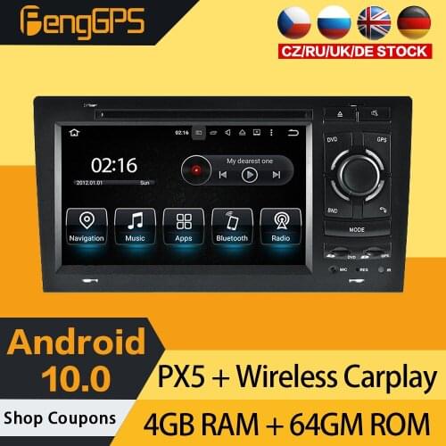 Car Stereo For AUDI A8 S8 1994-2003 Android 10.0 Radio Multimedia Touchscreen GPS Navigation Headunit DVD Player Carplay WIFI