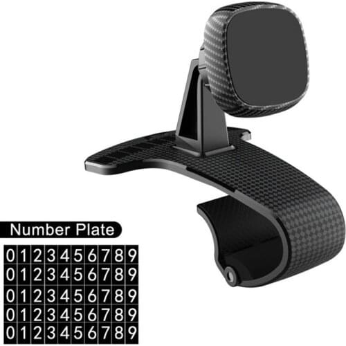 Car Multifunctional Mobile Phone Bracket Sun Visor Mirror Dashboard Mount GPS Stand Phone Holder With Parking Card for 3-7 inch