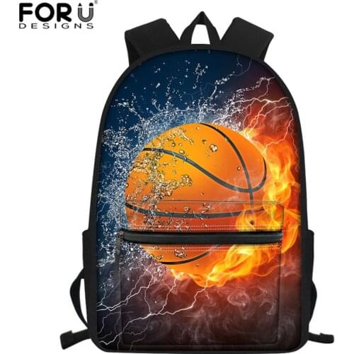 FORUDESIGNS Basketball School Bags for Teenage Girls Boys Football School Backpack Baseball Children Bag Custom Kid gift
