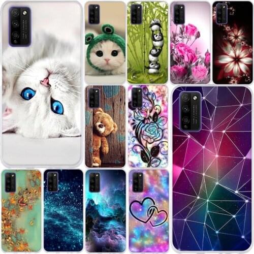 For Huawei Honor 30 Lite Youth Cover TPU Silicone Shell For Honor 30 Lite Youth Case Roses Capa For Honor 30lite 30youth Coque