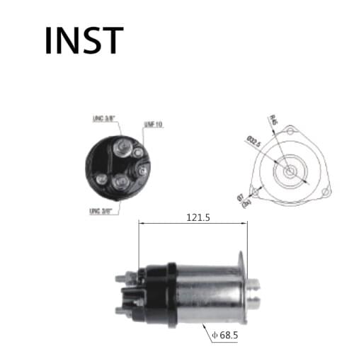 ELECTROMAGNETIC SWTICH SOLENOID FOR 12V 2.5KW 1115589 1985280 450 1990318 1993709 1993712 1993726 1993728