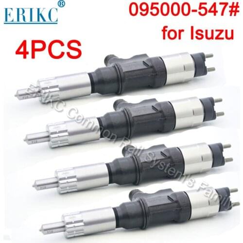 4PCS Common Rail Injector 095000-5471 (8-97329703-5) Diesel Fuel Pump Inyection 0950005471 (8982843930) for Isuzu 6HK1 4HK1
