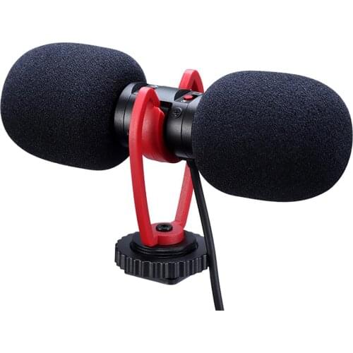 T-mic Camera Dual End Microphone Vlog Directional Directional Microphone Compatible With Mobile Phones Cameras Recording Pens