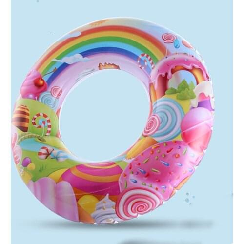 Adult Swimming Ring Children Cartoon Oversized Swimming Pool Inflatable Life Buoy Beach Outdoor Drifting Toy Gift