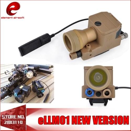 Element Airsoft Tactical Flashlight ELLM01 Red IR Laser Infrared Light Lantern For Hunting Gun Weapons Light EX 214