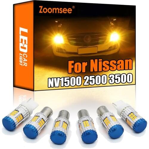 Zoomsee Canbus For Nissan NV1500 NV2500 NV3500 2012-2019 No Hyper Flash Error Vehicle Lamp LED Turn Signal Light Indicator Bulb