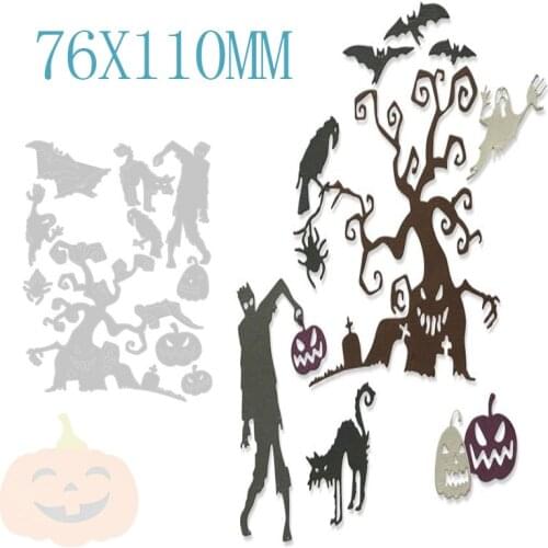 Halloween Tree Metal Cutting Dies Stencils For DIY Scrapbooking Photo Album Decorative Embossing Paper Cards New Arrival