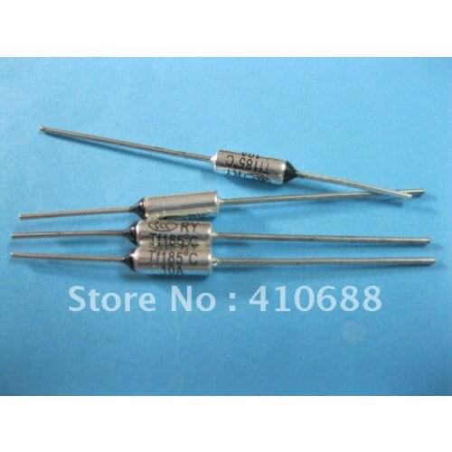 Microtemp Thermal Fuse 185C TF Cut-off 250V 10A Diameter 4.2mm HIGH Quality Hot Sale 100 Pcs Per Lot
