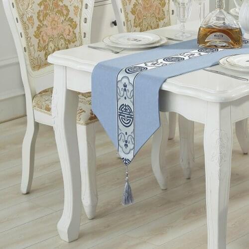New Chinese Zen Table Flag Simple Modern Vintage cotton and linen art tea table runner TV cabinet, table cloth, bed flag cloth