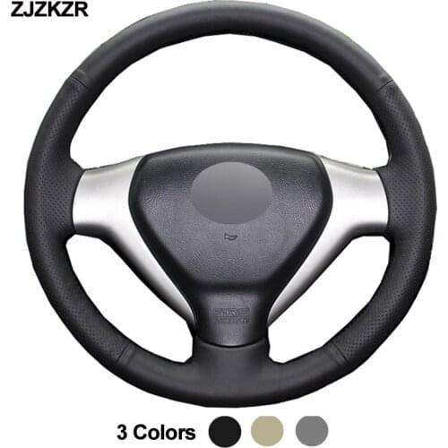 Car Auto Steering-Wheel Cover For Honda City 2007-2008 Jazz 2007-2008 Fit 2007-2008 Funda Volante Braid on the Steering wheel