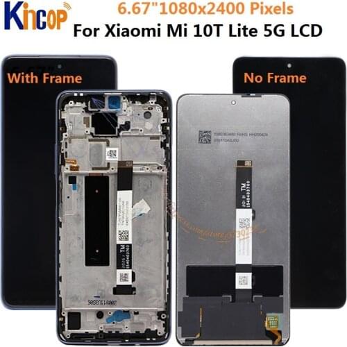 Original 6.67'' for xiaomi redmi note 9 pro 5G LCD With Touch Screen Assembly for redmi note 9pro lcd Display M2007J17C LCD