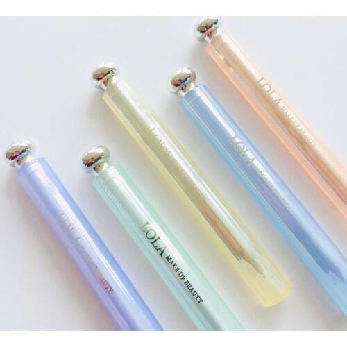 1PC Fashion Acrylic Lipstick Design Gel Pen Rollerball Pen School Office Supply Student Stationery Black Ink 0.38mm