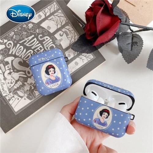 Cute princess Apple AirPods pro bluetooth wireless earphone protective cover soft shell cartoon blue earphone shell