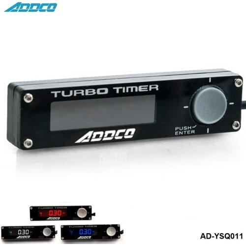 ADDCO Racing Car Turbo Timer Meter 3 Color In One Digital LED For Universal Turbo Car AD-YSQ011-ALBZ