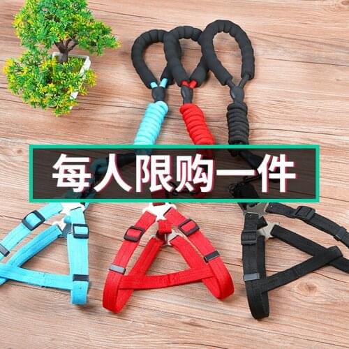 Dog leash dog leash dog chain rope large, medium and small dog walking dog pet collar cat Teddy rope supplies