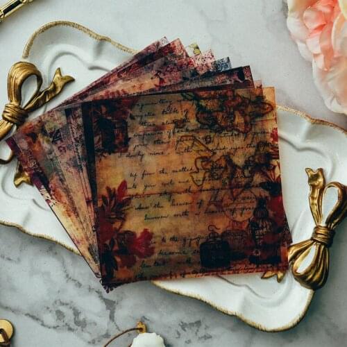 Vintage Retro Vellum Stickers for Scrapbooking Happy Planner/Card Making/Journaling Project DIY Diary Scrapbooking Label Sticker