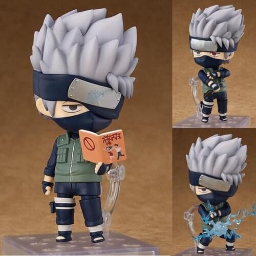 Japanese Anime Shippu en 724 Kakashi Hatake Movable PVC Action Figure Model Toys Collectible Doll Gift 10cm Brinquedos