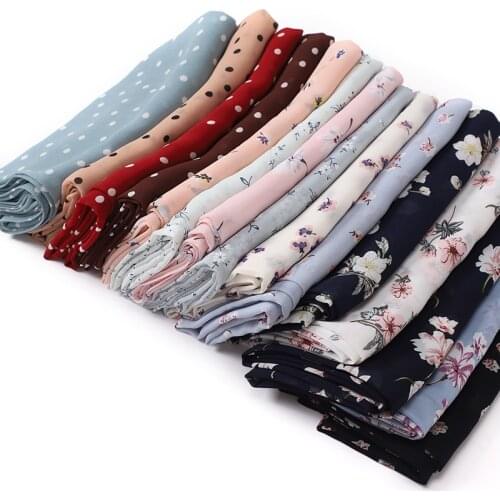 1pcs Muslim Fashion Printed Chiffon Hijab Scarf Arab Headscarf For Women Foulard Shawls 20 Color