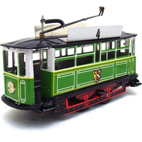 Vintage Clockwork Wind Up Pole Tram Toys Adult Photography Props Children Kids Classic Retro Tin Train Toy Christmas Gift 1pc