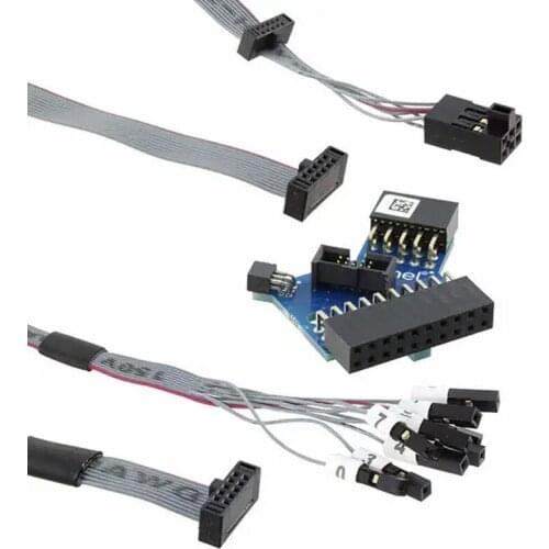 1 pcs x ATATMEL-ICE-ADPT 10-lead squid cable flat cable with adpter board