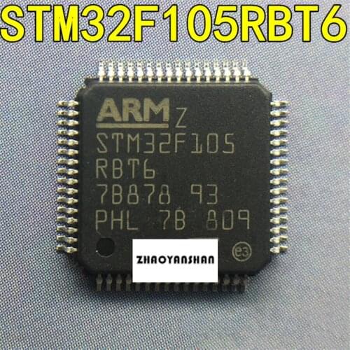 100pcs X STM32F105RBT6 STM32F105 LQFP64 NEW Free Shipping