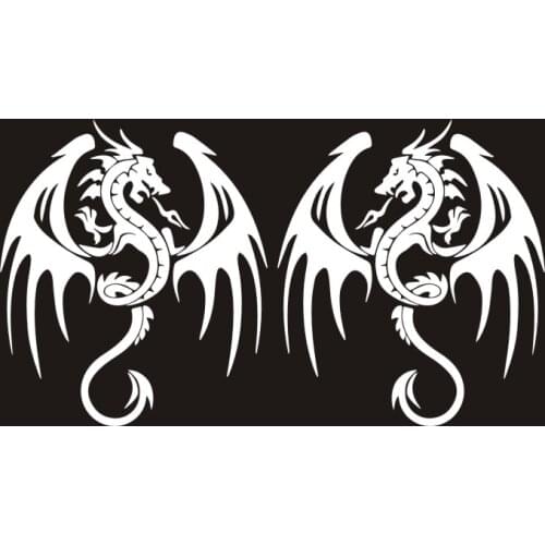 14.3CM*16.5CM Car Sticker Ancient Dragon Car Body Stickers and Decals Car Styling Decoration Door Window Vinyl Stickers