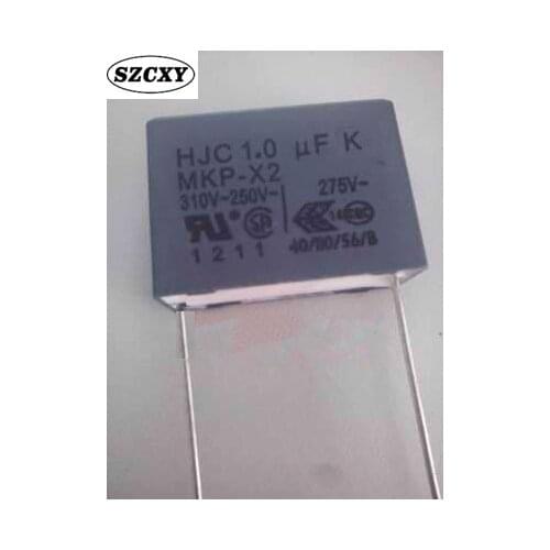 2PCS Home furnishings HJC 1.0 UF K MKP X2 310V-250V 275V 105 Feet from 22MM Safety capacitance