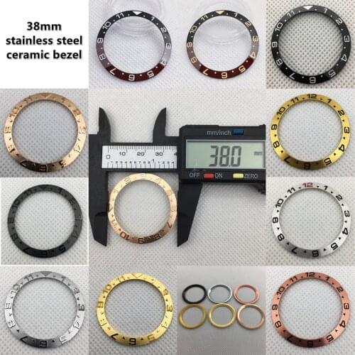 Bliger brand new high-quality hot-selling 40mm pearl rotating watch bezel yellow suitable for 43mm self-winding mens watch