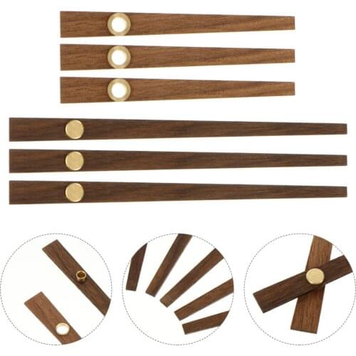 5 Sets Wooden DIY Clock Pointer Plate Replacement Clock Movement Part Clock Hand