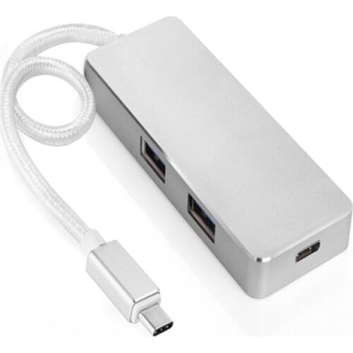 5pcs/lot USB 3.1 Type C to 2 USB 3.0 HUB Charging HUB USB-C Port Charger Adapter Reversible for Apple MacBook 12 inch