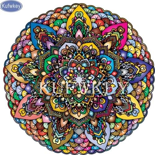 Diamond painting free shopping"Mandala Flower"diy 5d diamond embroidery flower painting mosaic with new arrival christmas card