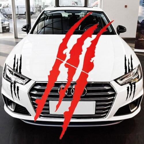 Car Sticker Reflective Claw Scratch Stripe Marks Headlight Ghost Claw Sticker for Ford Focus Fusion Escort Kuga Ecosport Fiesta
