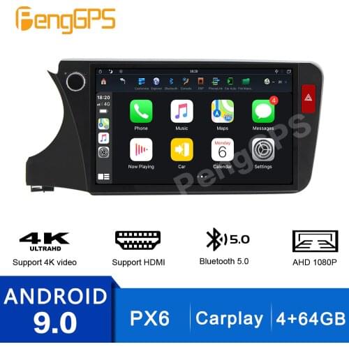 Car Multimedia Headunit for Honda City 2015-2020 Stream Media GPS Parking Mode Recorde PX6 Carplay DSP 4+64G Rear View Mirror