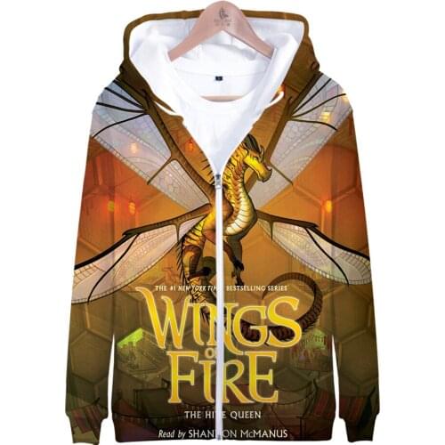 BSLNXNMA Wings of fire 3D Long Sleeve Zipper Hoodies Casual Sweatshirt Women/men Casual popular Clothing