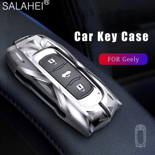 Fashion Zinc Alloy Car Remote Key Case Cover For Geely Atlas Boyue NL3 EX7 Emgrand X7 EmgrarandX7 SUV GT GC9 Protected Shell Fob