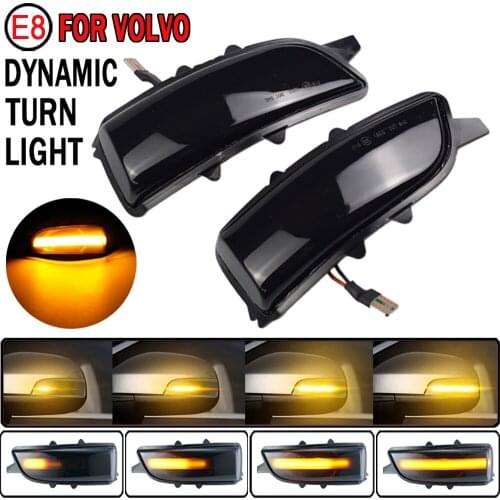 For Volvo C30 C70 S40 S60 V40 V50 V70 2008- 2010 LED Dynamic Turn Signal Light Side Mirror Sequential Lamp Blinker Indicator