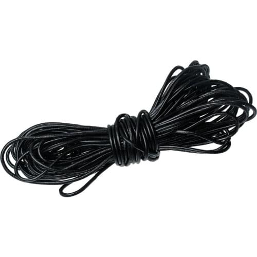 DoreenBeads Black Round Leather Jewelry Cord 2mm 10 Meters