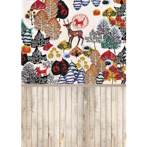LIFE MAGIC BOX Backgrounds Deer Wood Floor Kinds Photography Backdrops