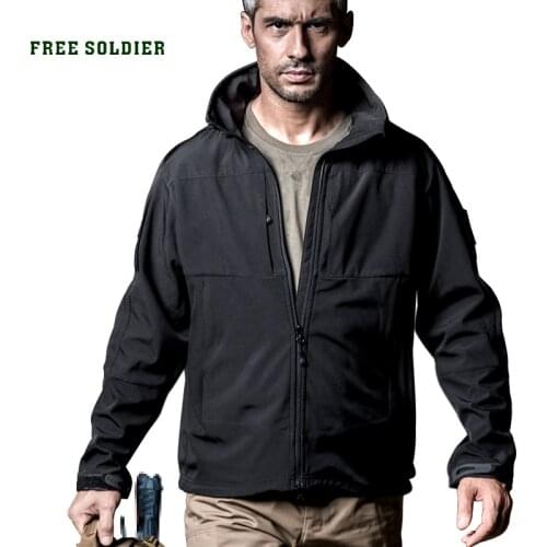 FREE SOLDIER outdoor sports camping hiking tactical jackets mens coat water-instant windproof lining clothing 2-piece set