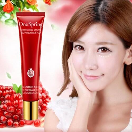 20g Red Pomegranate Moisturizing Eye Cream Contour Eye Gel For Dark Circles Anti Puffiness Anti Wrinkles Eye Skin Care TSLM1
