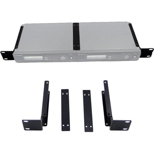 Mic Rack Mount Bracket for Shure SLX4 SM58 BETA58A Wireless Microphone System,and BNC Antenna,1U Patch Panel,Antenna Cable