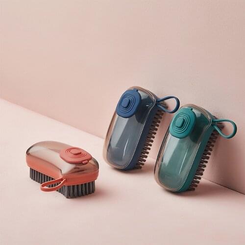 Multifunctional hydraulic cleaning brush, kitchen pot brush, household laundry brush, automatic liquid addition brush shoe brush