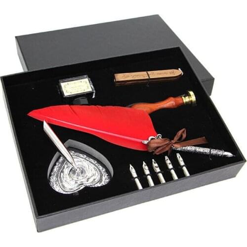 Divit Inkwell Seal and Feather Pen Set