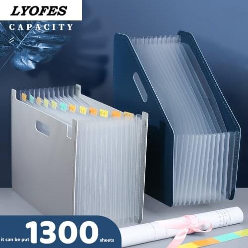 2020 New Arrival Desk File Folder Document Paper Organizer Storage Holder Multilayer Expanding Box School Office Stationery