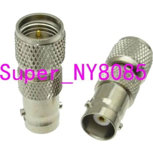 10pcs BNC female to mini UHF miniUHF male straight RF adapter connector