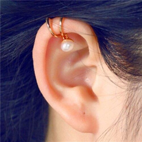 Pendientes Brincos Girls Earing Boucle Bijoux Heart Cross Clip Ear Cuff Earrings For Women Wedding Earings Jewelry