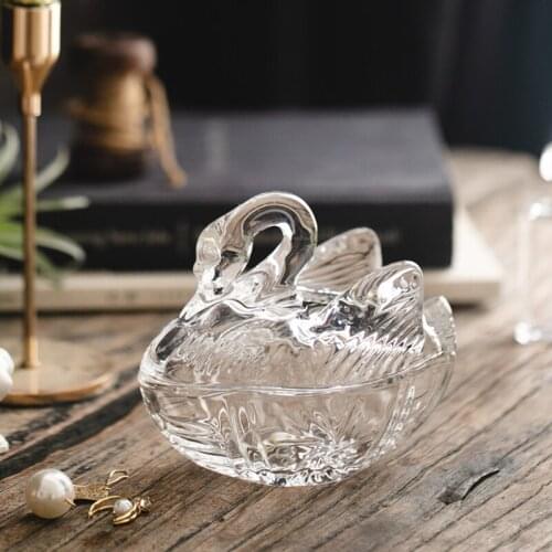 Glass Storage Jar Animal Sculpture Desktop Decoration Toothpick Holder Sugar Bowl and Salt BowlHome Decoration Desktop Ornaments