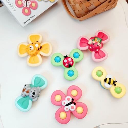 Spinning Top Children Classic Toy Flower Wooden Spinning Top Traditional Intelligence Development Educational Wooden Toddler Toy