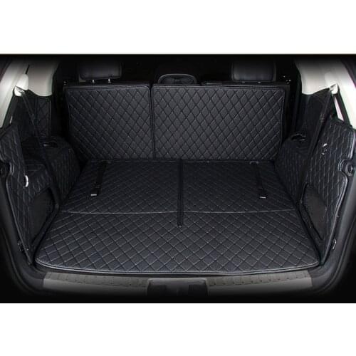 High quality! Full set car trunk mats for Dodge Journey 7 seats 2018-2009 waterproof boot carpets cargo liner for Journey 2012